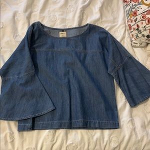 denim top
